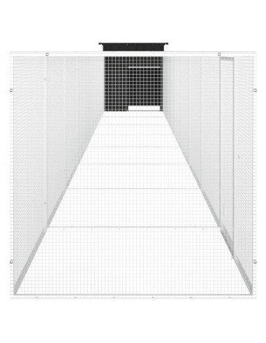 Gabbia per Polli Antracite 900x91x100 cm Acciaio Zincato