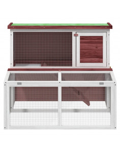Conigliera Moka 102x90x84,5 cm in Legno Massello di Pino 2