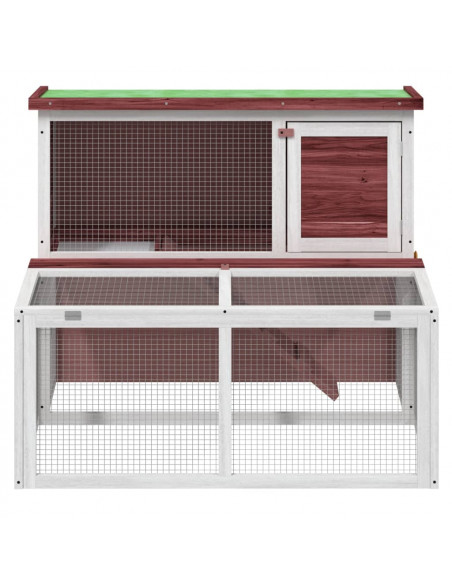 Conigliera Moka 102x90x84,5 cm in Legno Massello di Pino