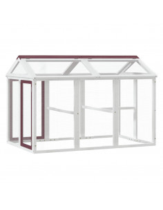 Box per Animali Moka 141x94x104 cm in Legno Massello di Pino 2