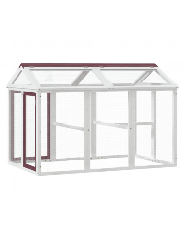 Box per Animali Moka 141x94x104 cm in Legno Massello di Pino