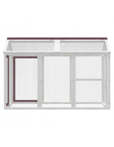 Box per Animali Moka 141x94x104 cm in Legno Massello di Pino