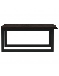 Ripiano a Parete per Lavabo in Acciaio e Massello di Rovere