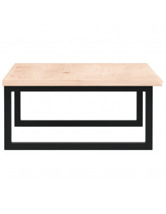 Ripiano a Parete per Lavabo in Acciaio e Massello di Rovere