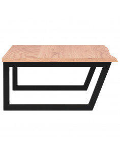 Ripiano a Parete per Lavabo in Acciaio e Massello di Rovere