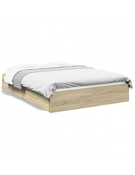 Giroletto Cassetti Rovere Sonoma 135x190 cm Legno Multistrato
