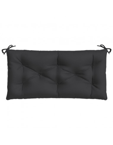 Cuscino per Panca Nero 110x50x7 cm in Tessuto Oxford