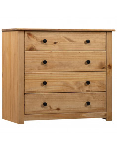 Armadietto 80x40x73 cm in Legno di Pino Modello Panama 2