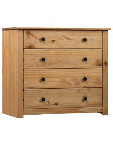 Armadietto 80x40x73 cm in Legno di Pino Modello Panama