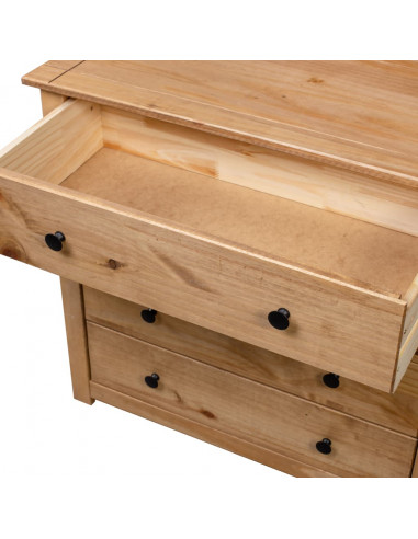 Armadietto 80x40x73 cm in Legno di Pino Modello Panama