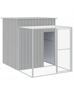 Pollaio Area Corsa Grigio Chiaro 165x251x181 cm Acciaio Zincato 2