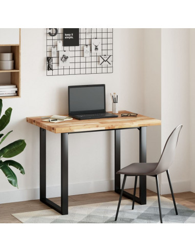 Piano Scrivania a Olio 100x70x4 cm Legno Massello Acacia