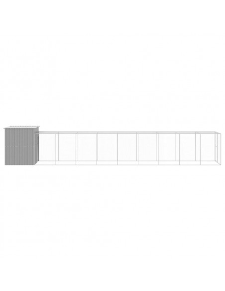 Pollaio Area Corsa Grigio Chiaro 165x1067x181cm Acciaio Zincato