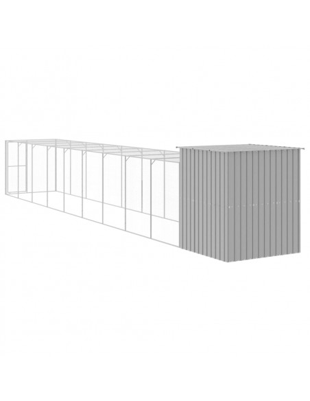 Pollaio Area Corsa Grigio Chiaro 165x1067x181cm Acciaio Zincato