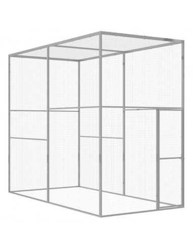 Gabbia per Gatti 3x1,5x2,5 m in Acciaio Zincato