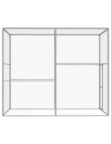Gabbia per Gatti 3x1,5x2,5 m in Acciaio Zincato