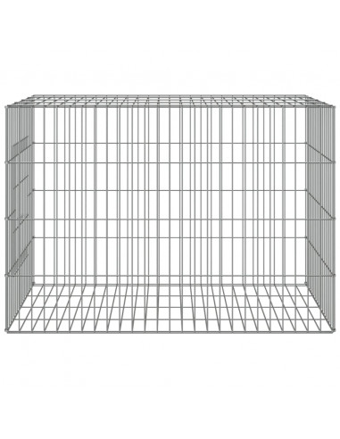 Conigliera 78x54x54 cm Ferro Zincato