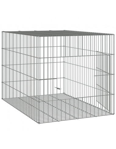 Conigliera 78x54x54 cm Ferro Zincato