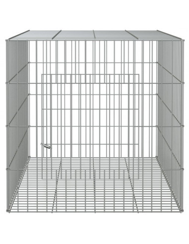 Conigliera 78x54x54 cm Ferro Zincato