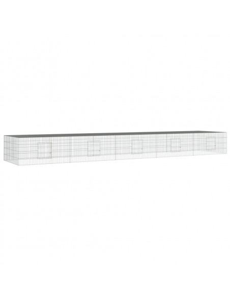Conigliera con 5 Pannelli 541x109x54 cm Ferro Zincato