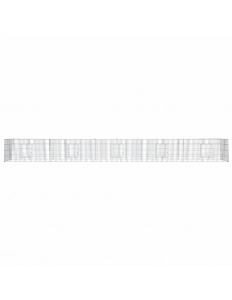 Conigliera con 5 Pannelli 541x109x54 cm Ferro Zincato