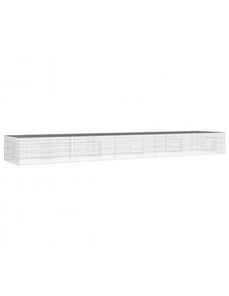 Conigliera con 5 Pannelli 541x109x54 cm Ferro Zincato