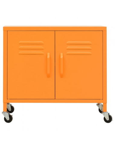 Armadietto Arancione 60x35x56 cm in Acciaio