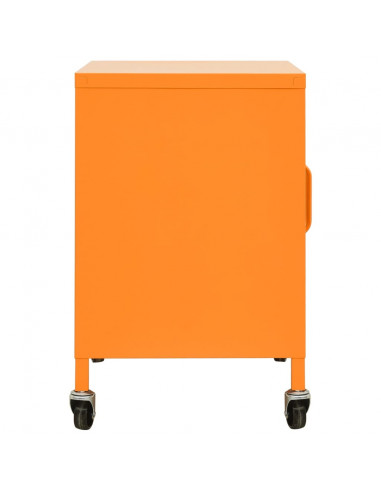 Armadietto Arancione 60x35x56 cm in Acciaio