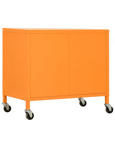 Armadietto Arancione 60x35x56 cm in Acciaio