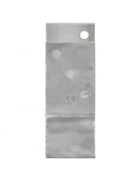 Picchetti per Recinzione 6 pz Argento 12x6x15cm Acciaio Zincato