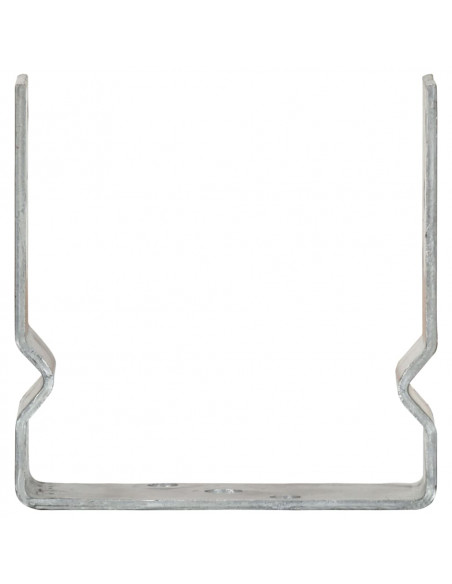 Picchetti per Recinzione 6 pz Argento 14x6x15cm Acciaio Zincato