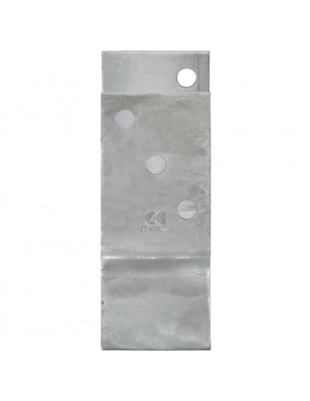 Picchetti per Recinzione 6 pz Argento 14x6x15cm Acciaio Zincato