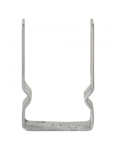 Picchetti per Recinzione 6 pz Argento 9x6x15 cm Acciaio Zincato