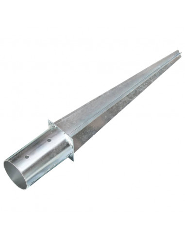 Picchetti di Terra 6 pz Argento 8x61 cm in Acciaio Zincato