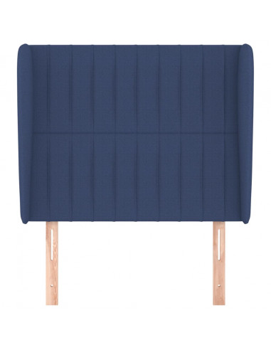 Testiera ad Orecchio Blu 83x23x118/128 cm in Tessuto