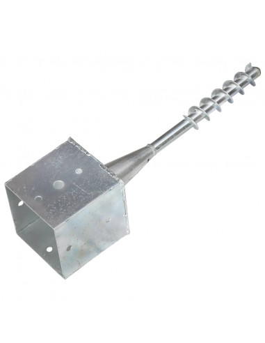 Picchetti di Terra 6 pz Argento 14x14x58 cm in Acciaio Zincato