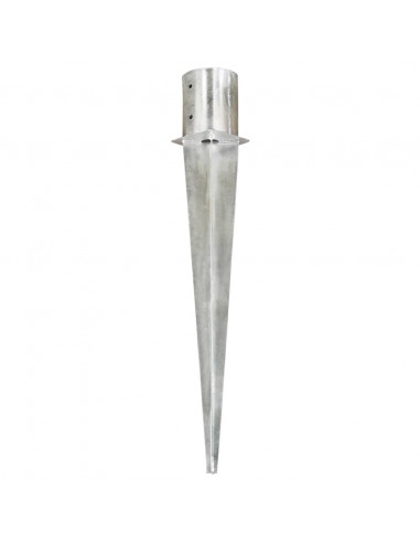 Picchetti di Terra 2 pz Argento 12x91 cm in Acciaio Zincato