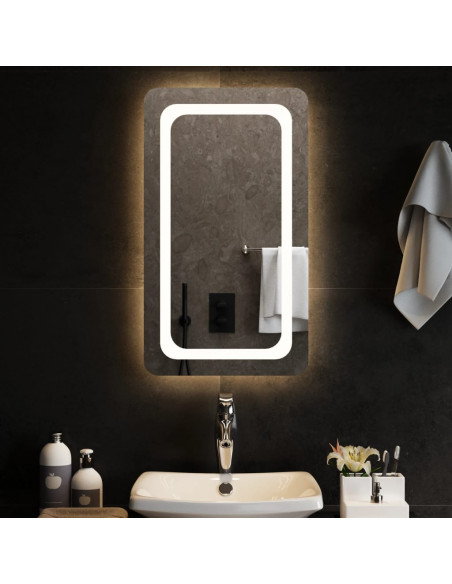 Specchio da Bagno con Luci LED 40x70 cm