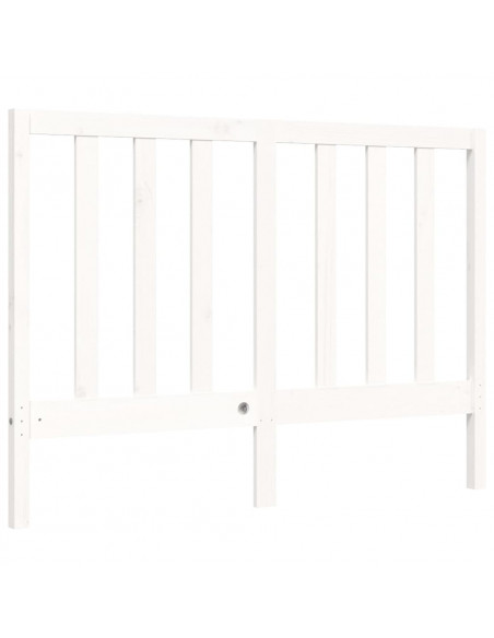 Giroletto con Testiera Bianco Small Double Legno Massello