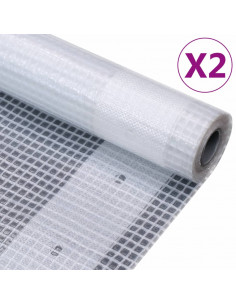 Teloni Leno 2 pz 260 g/m² 4x4 m Bianchi 2