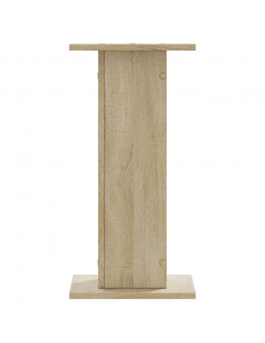 Supporti Altoparlanti 2 pz Rovere 30x30x40 cm in Multistrato