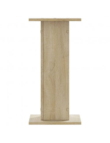 Supporti Altoparlanti 2 pz Rovere 30x30x40 cm in Multistrato