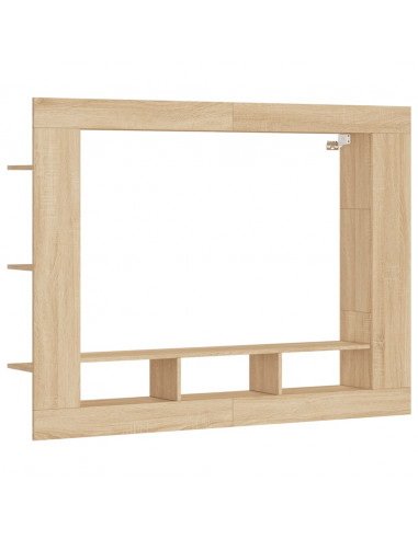 Mobile Porta TV Rovere Sonoma 152x22x113cm in Legno Multistrato