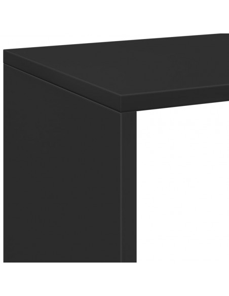 Libreria Divisorio Nera 102x29x103,5 cm in Truciolato
