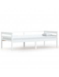 Giroletto Bianco in Legno Massello di Pino 90x200 cm 2