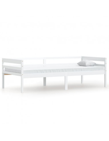 Giroletto Bianco in Legno Massello di Pino 90x200 cm