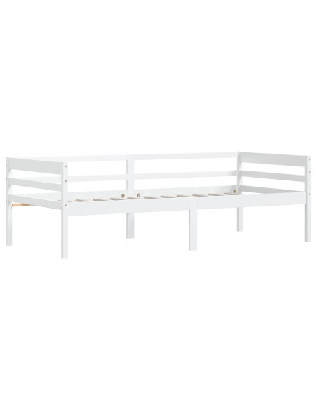 Giroletto Bianco in Legno Massello di Pino 90x200 cm