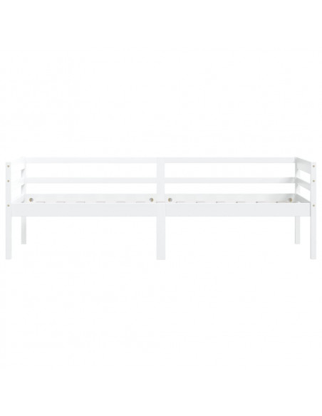 Giroletto Bianco in Legno Massello di Pino 90x200 cm