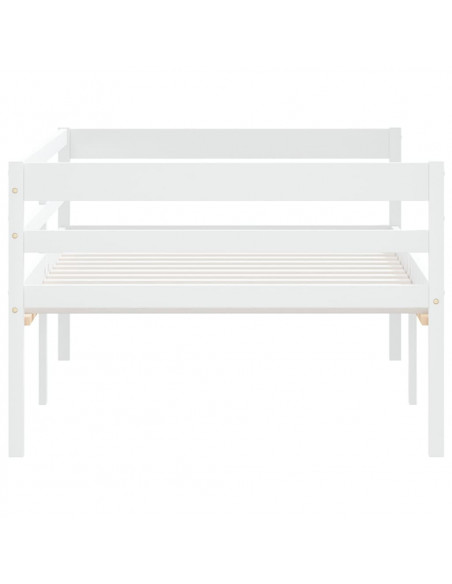 Giroletto Bianco in Legno Massello di Pino 90x200 cm