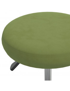 Sgabello da Massaggio in Velluto Verde Chiaro